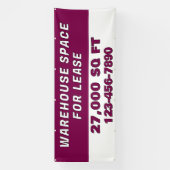 Banderoles Customize Warehouse Space For Lease Business (Verticale)