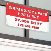 Banderoles Customize Warehouse Space For Lease Business (Bâtiment extérieur)