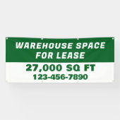Banderoles Customize Warehouse Space For Lease Business (Horizontal)