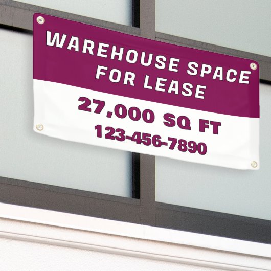 Banderoles Customize Warehouse Space For Lease Business (Bâtiment extérieur)
