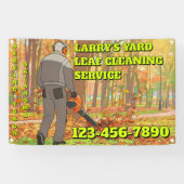 Banderoles Customize Yard Leaf Clean Up Business Promotional (Horizontal)