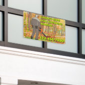 Banderoles Customize Yard Leaf Clean Up Business Promotional (Bâtiment extérieur)