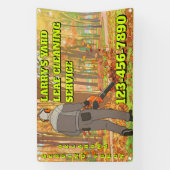 Banderoles Customize Yard Leaf Clean Up Business Promotional (Verticale)
