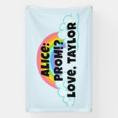 Banderoles Custon Rainbow Prom Proposal Banner (Verticale)