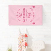 Banderoles Cute 60e anniversaire Personnalisé (En situation)