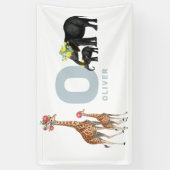 Banderoles Cute Animals Baby's Nursery Kids Room Décor du mur (Vertical)