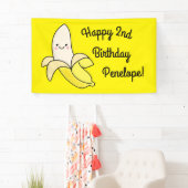 Banderoles Cute Anniversaire de enfant banane Kawaii (En situation)