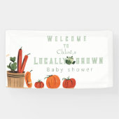 Banderoles Cute baby shower agricole local (Horizontal)