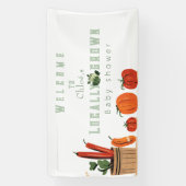 Banderoles Cute baby shower agricole local (Verticale)