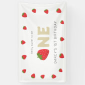 Banderoles Cute Berry doux minimum 1er anniversaire (Vertical)