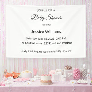 Banderoles Cute Boho Baby shower Sexe Neutre, Personnalisable