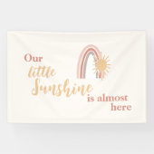 Banderoles Cute Boho Sun et Rainbow Baby (Horizontal)