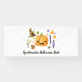 Banderoles Cute Boo Citrouille Spooktacular Halloween Bash Pa