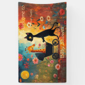 Banderoles Cute Cat Giraffe Baby Shower (Vertical)