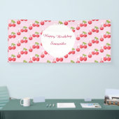 Banderoles Cute Cherry 1ère fête d'anniversaire (Salon professionnel)