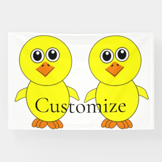 Banderoles Cute Chick Thunder_Cove (Horizontal)