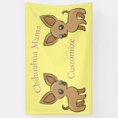 Banderoles Cute Chihuahua Mama Art Thunder_Cove (Vertical)