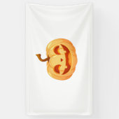 Banderoles Cute Citrouille Jack-o'-lantern Turtle Mer Hallowe (Vertical)