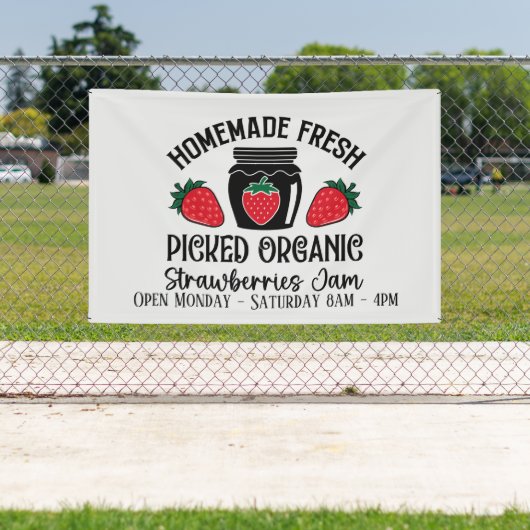 Banderoles Cute confiture de fraise ajouter jours fois vendeu (Insitu)