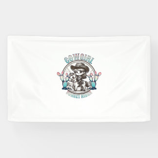 Banderoles Cute Cow Girl Horse équitation Cowgirl Sunset Ride