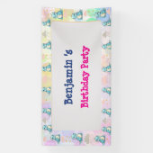 Banderoles Cute Dinosaur rugir garçon Bonne fête d'anniversai (Verticale)