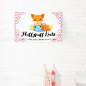 Banderoles Cute fox fil tricot tricot crochet filé main (Insitu)