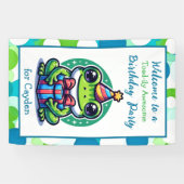 Banderoles Cute Frog Theme Boy's Birthday Party (Horizontal)