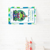 Banderoles Cute Frog Theme Boy's Birthday Party (Insitu)