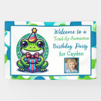 Cute Frog Theme Boy's Birthday Party
