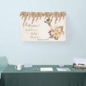 Banderoles Cute Giraffe Boho Grasses séchées Baby shower (Salon professionnel)