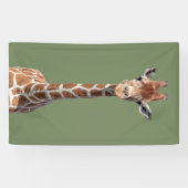 Banderoles Cute giraffe face (Horizontal)