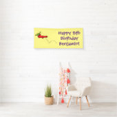 Banderoles Cute grenouille dans une chaussette rouge saut de  (En situation)