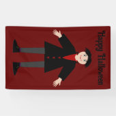 Banderoles Cute Halloween Vampire Custom (Horizontal)
