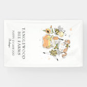 Banderoles Cute Honey Bee Apiary Beekeeper Honey Products  (Horizontal)