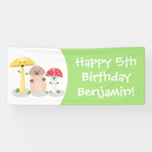 Banderoles Cute kawaii champignon champignon toadstool