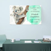 Banderoles Cute Koala Bear C'est un garçon Baby shower bleu T (Salon professionnel)