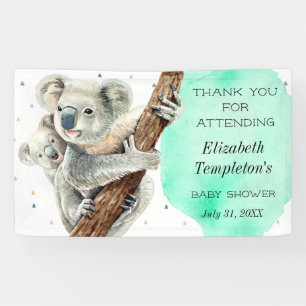 Banderoles Cute Koala Bear C'est un garçon Baby shower bleu T