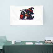 Banderoles Cute Ladybug et chat noir Halloween classique T-Sh (Salon professionnel)