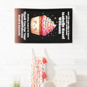 Banderoles Cute L'il Cupcake Sprinkings Baby shower Bienvenue (En situation)