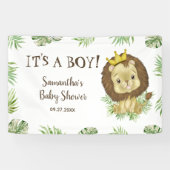 Banderoles Cute Lion King Baby shower Thème C'est un garçon (Horizontal)
