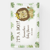 Banderoles Cute Lion King Baby shower Thème C'est un garçon (Verticale)