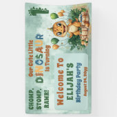 Banderoles Cute Little Dinosaur Garçon 1ère fête d'anniversai (Vertical)