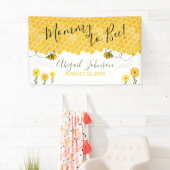 Banderoles Cute maman to Bee Baby shower Aquarelle Honeypeb (En situation)
