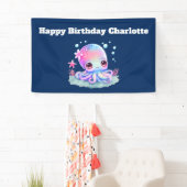 Banderoles Cute Octopus Sea Creatday (En situation)