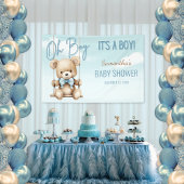 Banderoles Cute Oh Boy C'est un Baby shower d'ours garçon fon