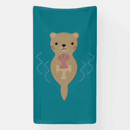 Banderoles Cute Otter (Verticale)