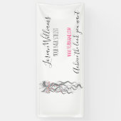 Banderoles Cute Pastel Bride Wavy Coiffeuse Salon de coiffure (Vertical)
