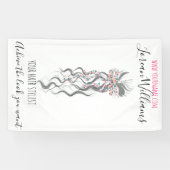 Banderoles Cute Pastel Bride Wavy Coiffeuse Salon de coiffure (Horizontal)