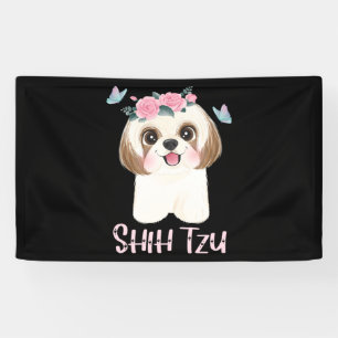 Banderoles Cute Shih Tzu Shitzu Maman