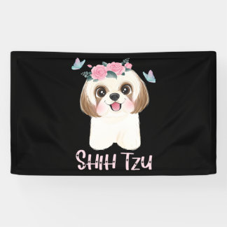 Banderoles Cute Shih Tzu Shitzu Maman